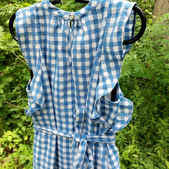 Blue Gingham Dress by Entro - Picture 4 of 7